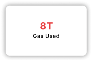 Gas Used: 8T