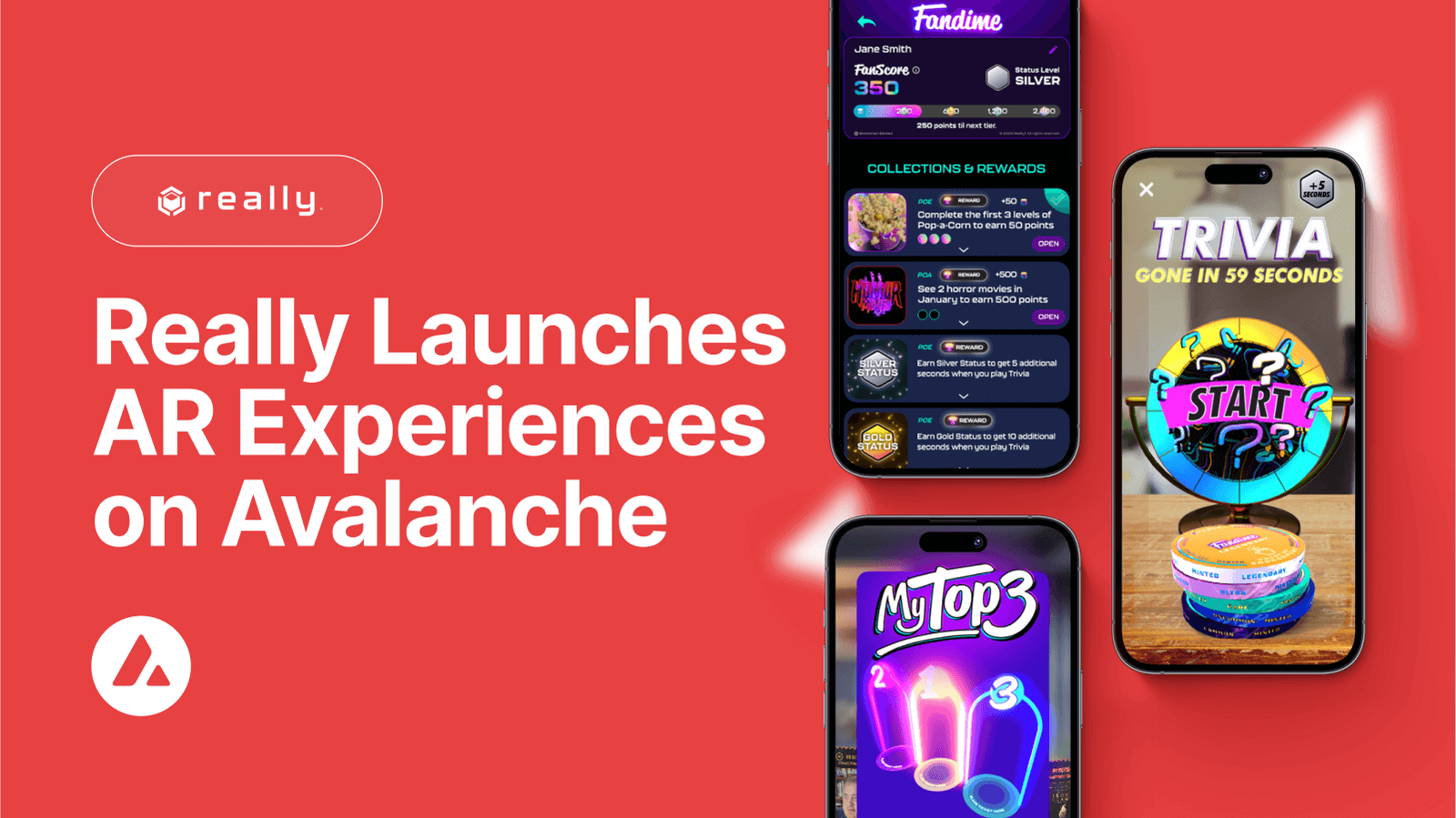 Really Launches AR Experiences on Avalanche